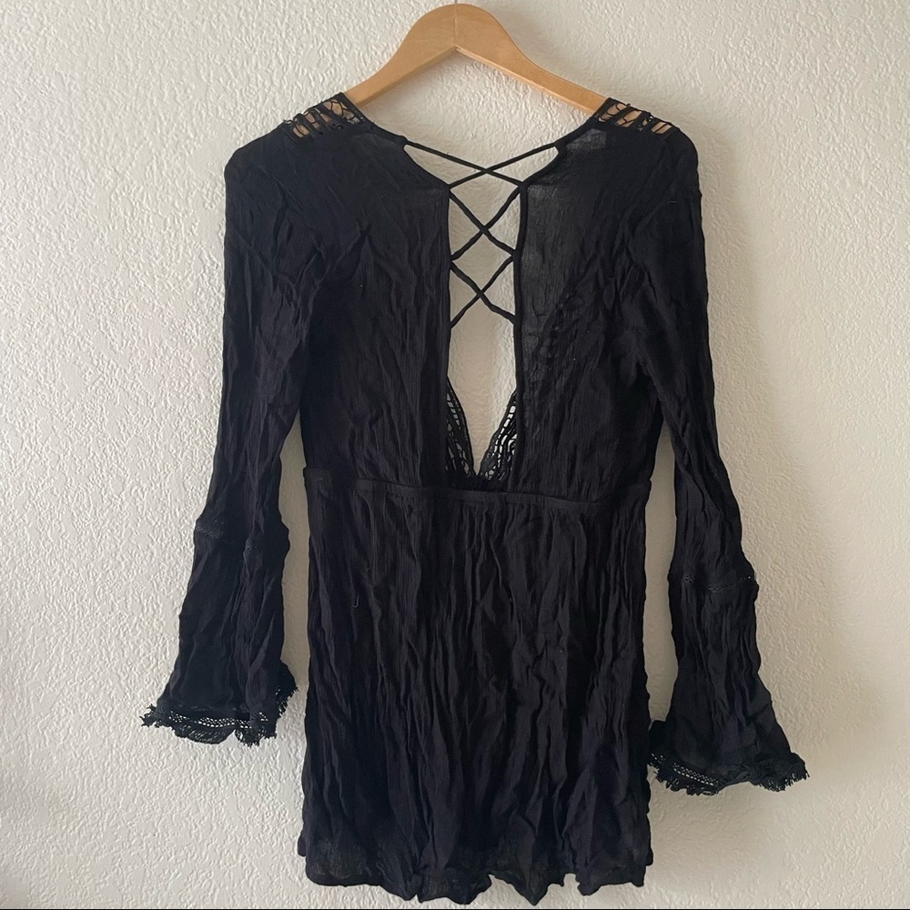 Topshop woven beach coverup crochet - Picture 6 of 8